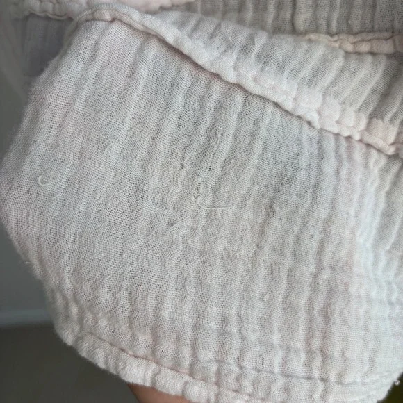 Michael Stars Double Gauze Keyhole Top Bloom Pink Boho Peasant Blouse Medium - Picture 13 of 16